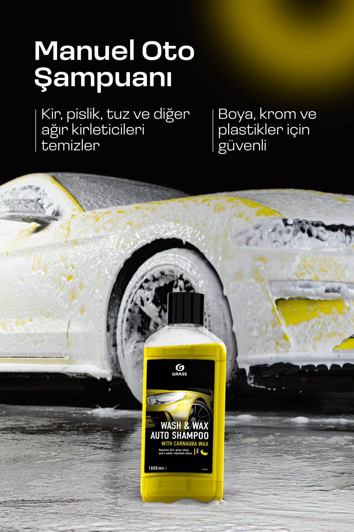 GRASS Wash & Wax Cilalı Şampuan 1 L - Görsel 3