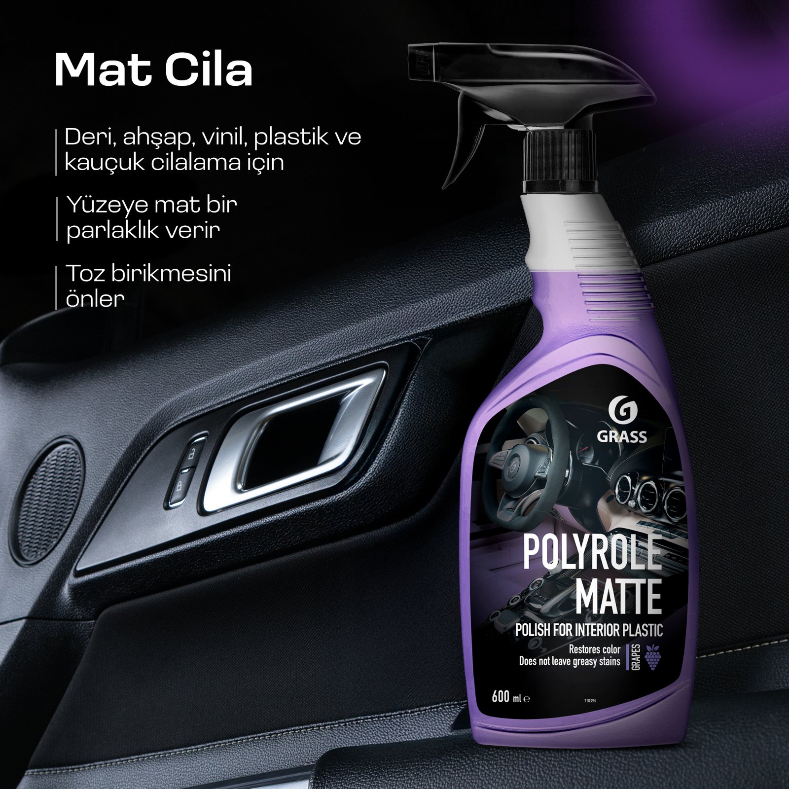 GRASS Polyrole Matte Üzüm 600 ml - Görsel 3
