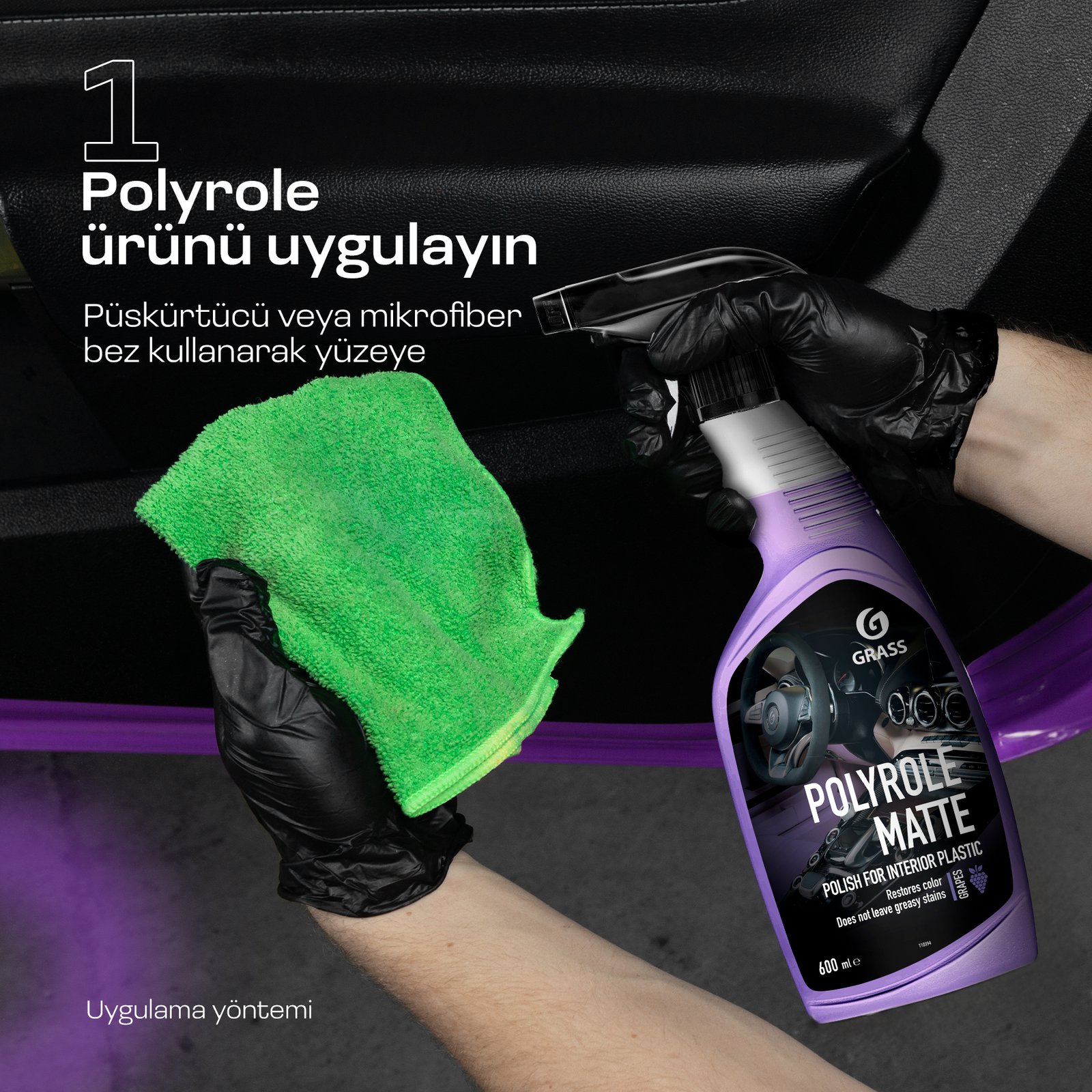 GRASS Polyrole Matte Üzüm 600 ml - Görsel 5