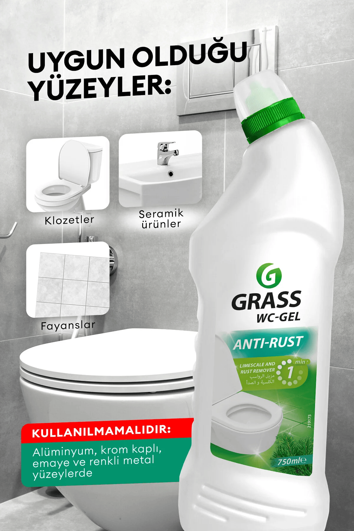 Detergent Grass WC-GEL (750 ml)