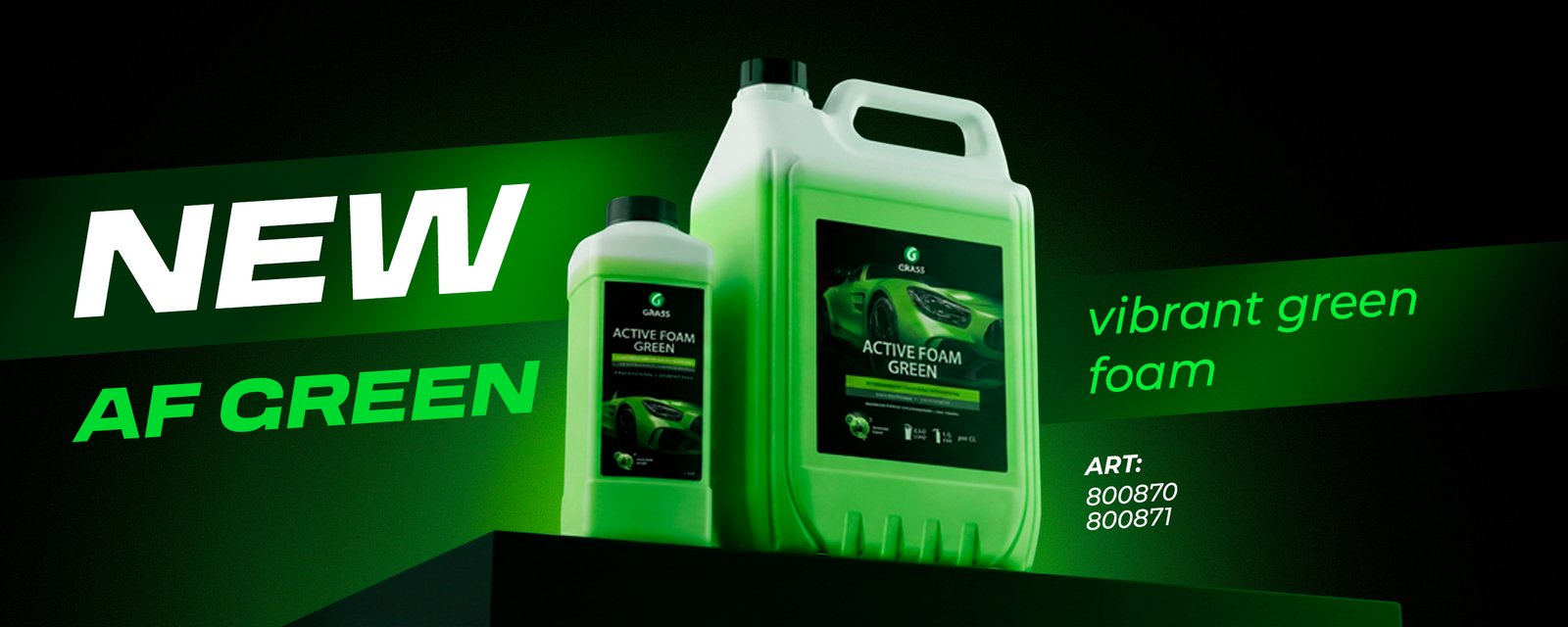 NEW AF Green – vibrant green foam